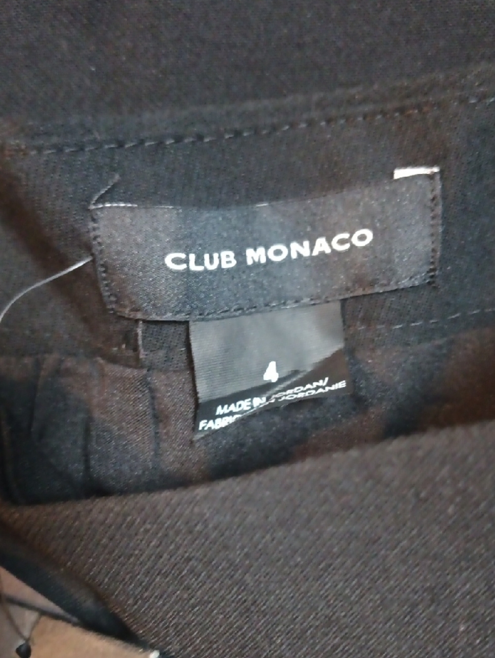 Club Monaco Black Button-Front Midi Skirt - Picture 9 of 12